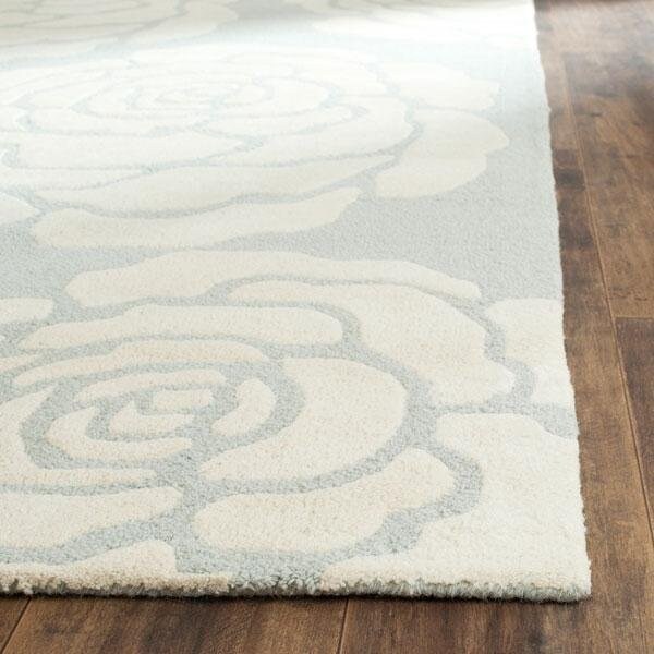 Safavieh 6 x 6 ft. Cambridge Hand Tufted Round Area RugGrey & Ivory - CAM782G-6R