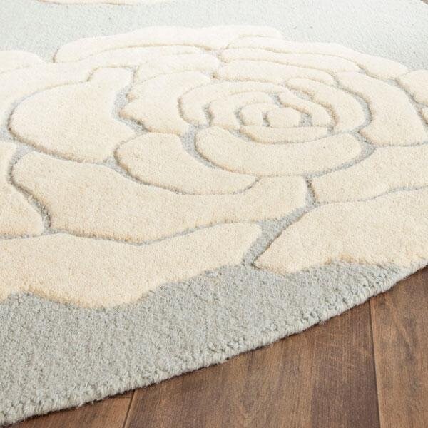 Safavieh 6 x 6 ft. Cambridge Hand Tufted Round Area RugGrey & Ivory - CAM782G-6R