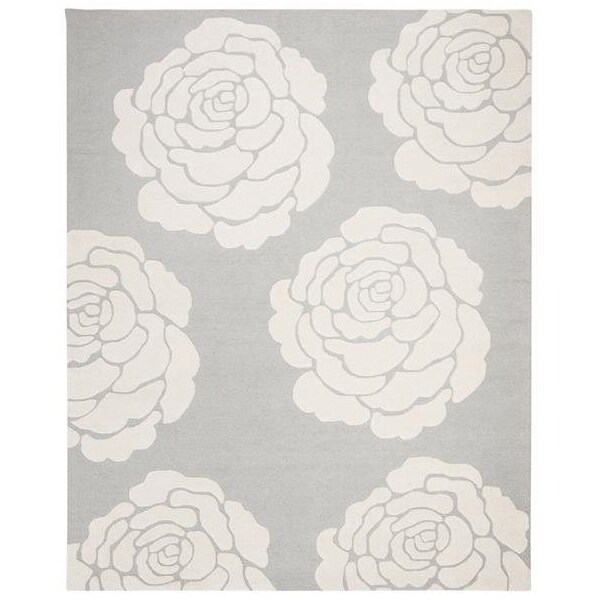 Safavieh 6 x 6 ft. Cambridge Hand Tufted Round Area RugGrey & Ivory - CAM782G-6R