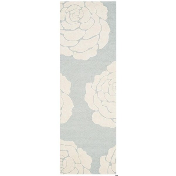 Safavieh 6 x 6 ft. Cambridge Hand Tufted Round Area RugGrey & Ivory - CAM782G-6R