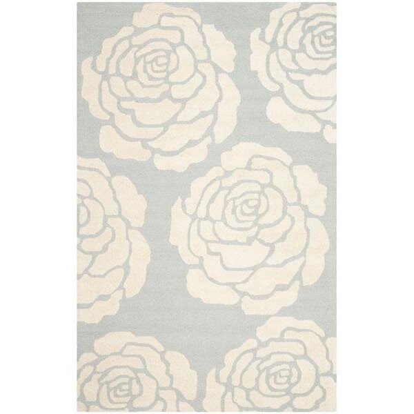 Safavieh 6 x 6 ft. Cambridge Hand Tufted Round Area RugGrey & Ivory - CAM782G-6R