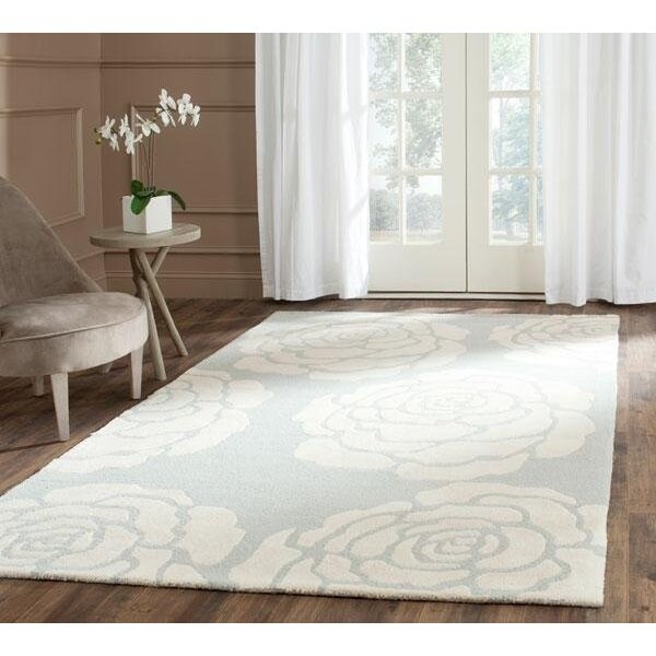 Safavieh 6 x 6 ft. Cambridge Hand Tufted Round Area RugGrey & Ivory - CAM782G-6R