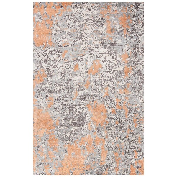 Safavieh 5 x 8 ft. Restoration Vintage Rectanglar Handmade Wool Rug Rust & Grey - RVT114P-5