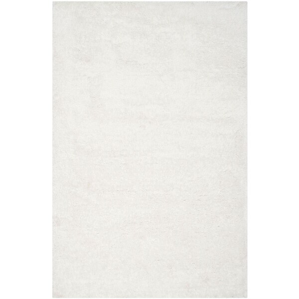 Safavieh 10 x 14 ft. Large Rectangle South Beach Shag Hand Tufted RugSnow White - SBS562A-10