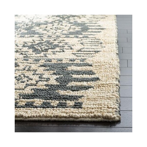 Safavieh Bohemian Rectangle Hand Loomed RugsGrey & Beige 5 x 8 ft. - BOH704F-5