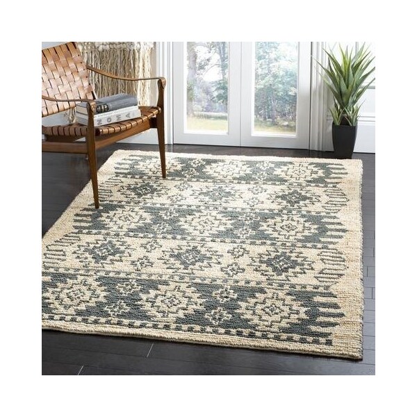 Safavieh Bohemian Rectangle Hand Loomed RugsGrey & Beige 5 x 8 ft. - BOH704F-5