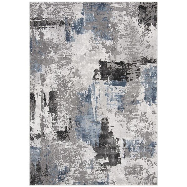 Safavieh 4 x 6 ft. Craft Power Loomed Rectangle Area Rug Grey & Blue - CFT820F-4