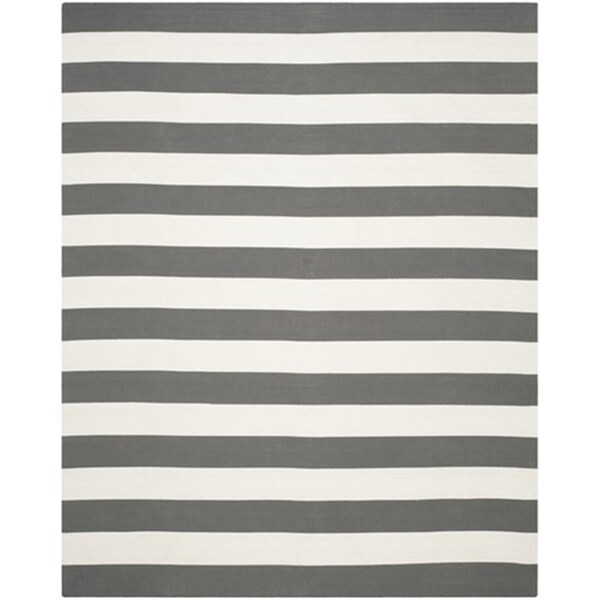 Safavieh Montauk Hand Woven Rectangle Rug- Grey - Ivory- 8 x 10 ft. - MTK712G-8