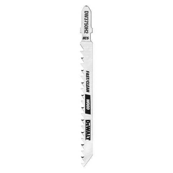Dewalt 4" 6 TPI T-Shank Fast Cutting Wood Cutting Jig Saw Blade - DW3750H2