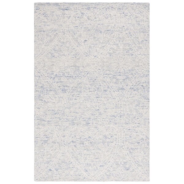 Safavieh 3 x 5 ft. Metro Transitional Hand Tufted Rectangle Area Rug, Blue & Ivory - MET887M-3