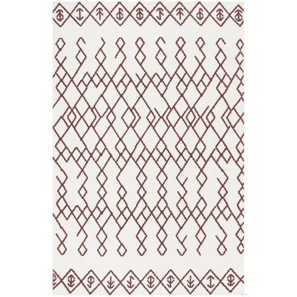 Safavieh Cedar Brook Large Rectangle Area Rug, Ivory and Rust - 8 x 10 ft. - CDR501D-8