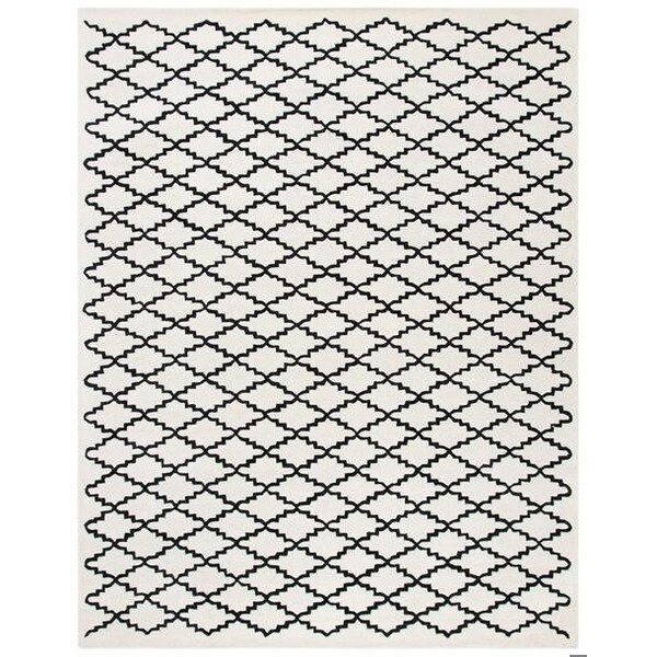 Safavieh Chatham Hand Tufted Round Rug- Ivory - Black- 7 x 7 ft. - CHT721A-7R