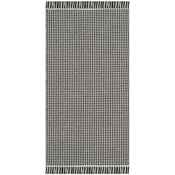Safavieh Montauk Hand Woven Runner Area Rug Ivory & Black - 2 ft. 3 in. x 10 ft. - MTK340D-210