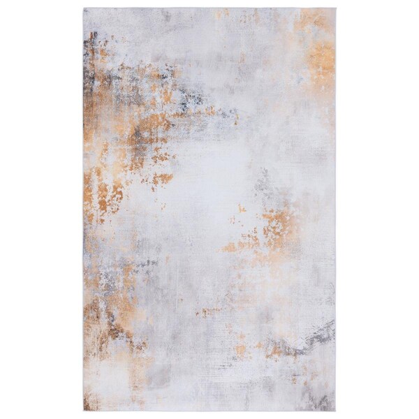 Safavieh 5 x 8 ft. Tacoma Gray & Gold Power Loomed Rectangle Area Rug - TAC805F-5