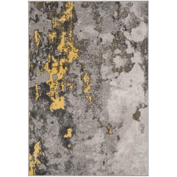 Safavieh 2 ft.-6 in. x 22 ft. Adirondack Power Loomed Oversized Rug Grey & Yellow - ADR134H-222