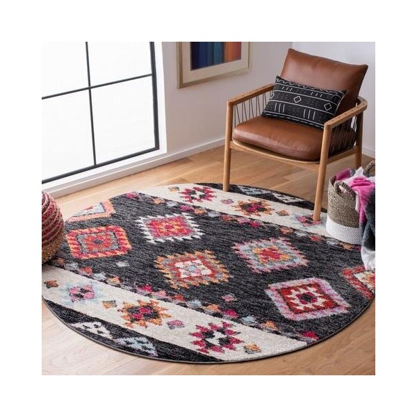 Safavieh Rectangular Adirondack Global Area Rug, Black & Red - 3 x 5 ft. - ADR245Z-3
