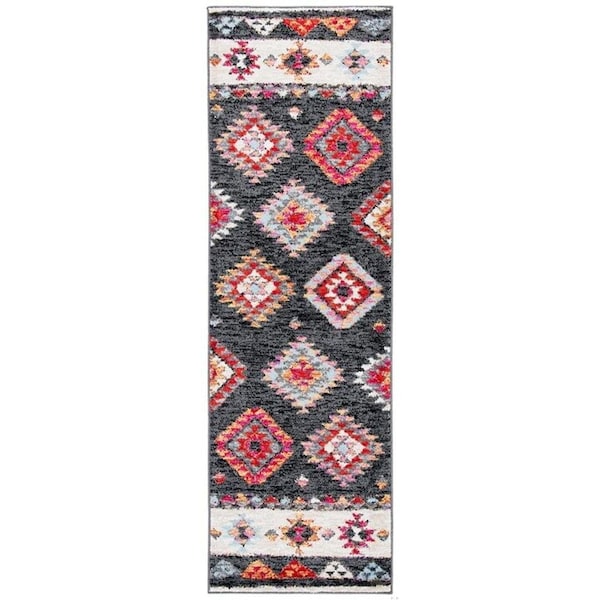 Safavieh Rectangular Adirondack Global Area Rug, Black & Red - 3 x 5 ft. - ADR245Z-3
