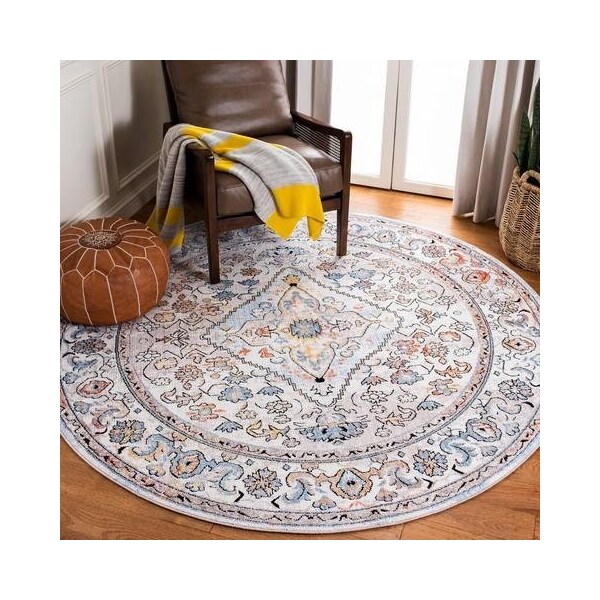 Safavieh 7 x 7 ft. Bristol Global Square Area RugCream & Beige - BTL364A-7SQ
