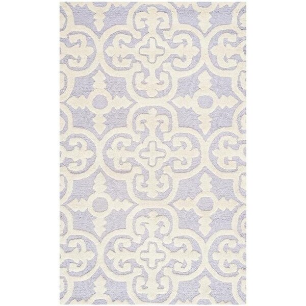 Safavieh Cambridge Hand Tufted Accent RugLavander & Ivory 2 x 3 ft. - CAM133C-2