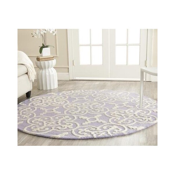 Safavieh Cambridge Hand Tufted Accent RugLavander & Ivory 2 x 3 ft. - CAM133C-2