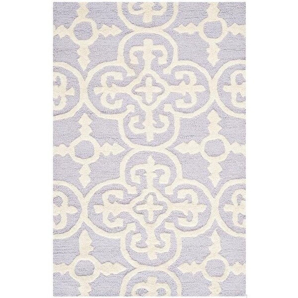 Safavieh Cambridge Hand Tufted Accent RugLavander & Ivory 2 x 3 ft. - CAM133C-2