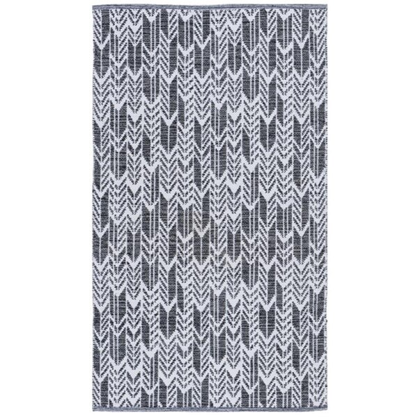 Safavieh 3 x 5 ft. Small Rectangle Montauk Hand Woven Rug, Black and Ivory - MTK609A-3