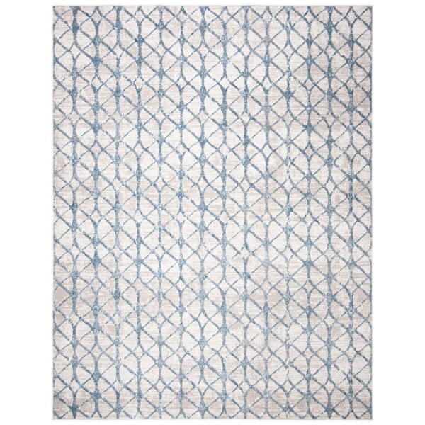 Safavieh 8 x 10 ft. Amelia Rectangle Power Loomed Area RugGrey & Blue - ALA792F-8