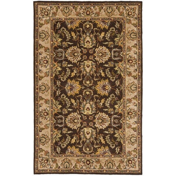 Safavieh 4 x 6 ft. Small Rectangle- Traditional Heritage Brown And Ivory Hand Tufted Rug - HG912A-4