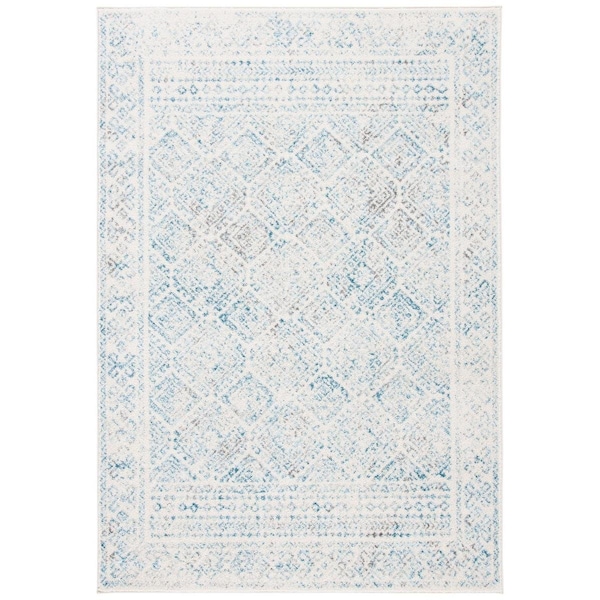 Safavieh Tulum Contemporary Runner Urban Area Rug, Ivory & Turquoise - 2 x 9 ft. - TUL264B-29