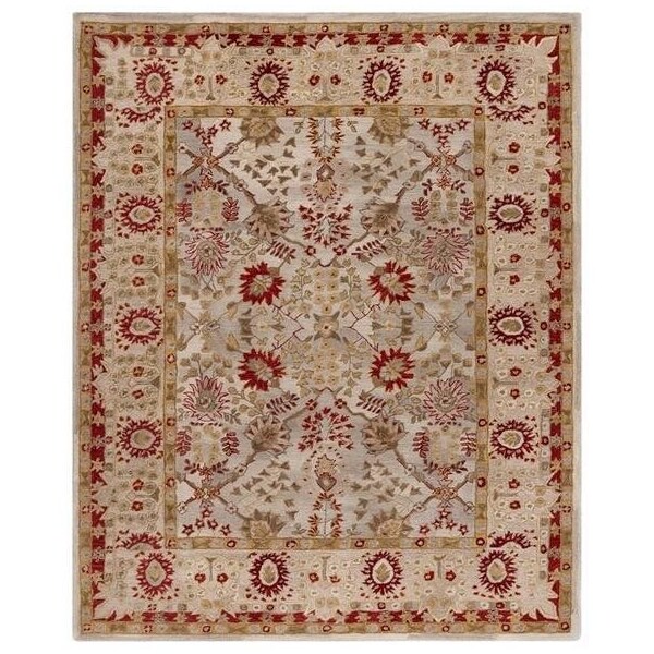 Safavieh Anatolia Hand Tufted Runner Rug- Ivory - Light Green- 2 ft. 3 in. x 8 ft. - AN589A-28