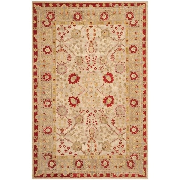 Safavieh Anatolia Hand Tufted Runner Rug- Ivory - Light Green- 2 ft. 3 in. x 8 ft. - AN589A-28