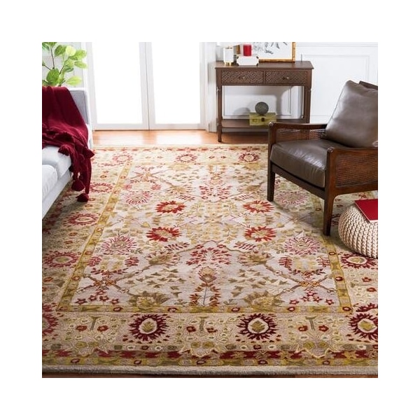 Safavieh Anatolia Hand Tufted Runner Rug- Ivory - Light Green- 2 ft. 3 in. x 8 ft. - AN589A-28