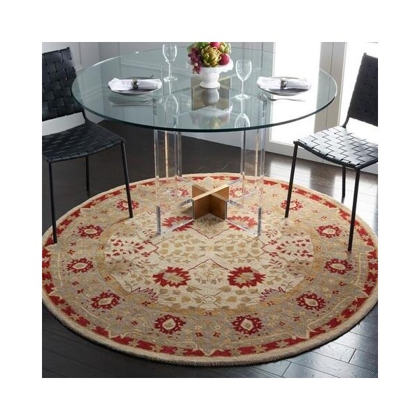 Safavieh Anatolia Hand Tufted Runner Rug- Ivory - Light Green- 2 ft. 3 in. x 8 ft. - AN589A-28