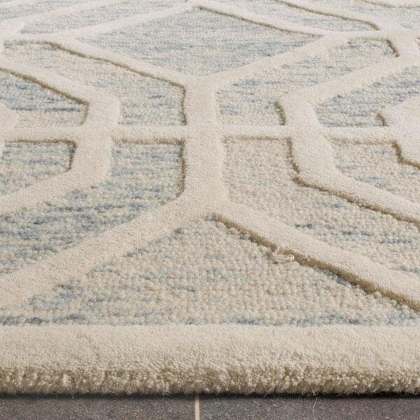 Safavieh Cambridge Hand Tufted Runner Rug, Light Blue and Ivory - 2 ft.-6 in. x 8 ft. - CAM726B-28