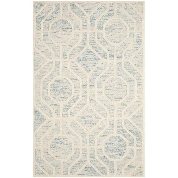 Safavieh Cambridge Hand Tufted Runner Rug, Light Blue and Ivory - 2 ft.-6 in. x 8 ft. - CAM726B-28