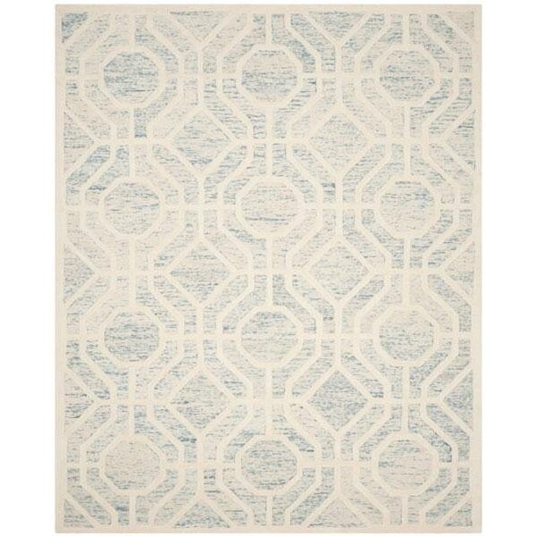 Safavieh Cambridge Hand Tufted Runner Rug, Light Blue and Ivory - 2 ft.-6 in. x 8 ft. - CAM726B-28