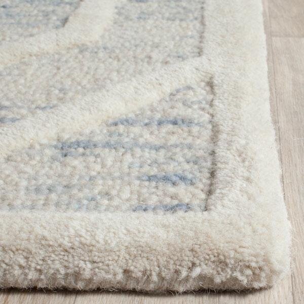 Safavieh Cambridge Hand Tufted Runner Rug, Light Blue and Ivory - 2 ft.-6 in. x 8 ft. - CAM726B-28