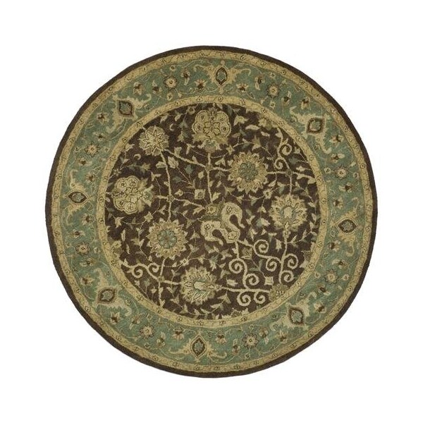 Safavieh 2 x 3 ft. Accent Traditional Antiquity- Brown and Green Hand Tufted Rug - AT21G-2