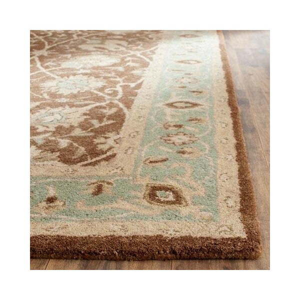 Safavieh 2 x 3 ft. Accent Traditional Antiquity- Brown and Green Hand Tufted Rug - AT21G-2