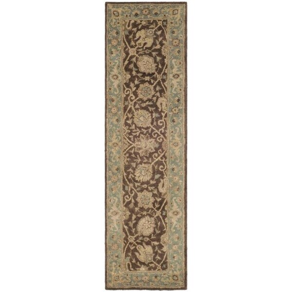 Safavieh 2 x 3 ft. Accent Traditional Antiquity- Brown and Green Hand Tufted Rug - AT21G-2