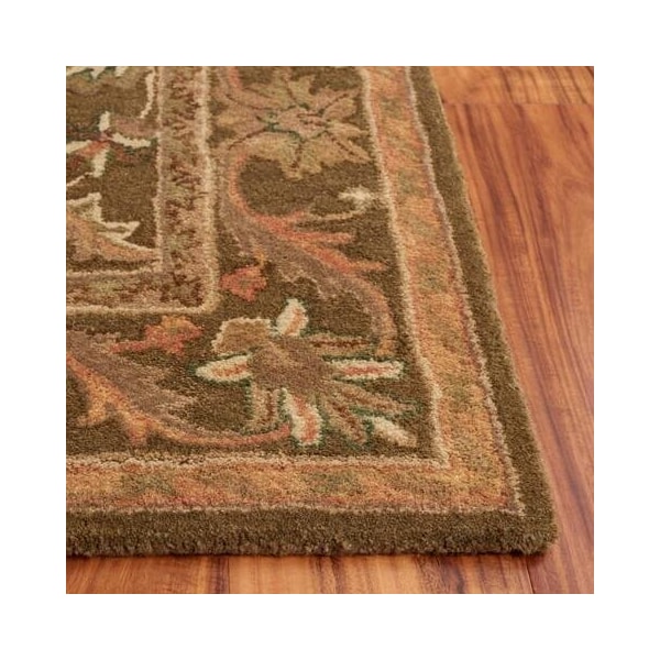 Safavieh 3 x 5 ft. Accent Traditional Antiquity- Sage and Gold Hand Tufted Rug - AT52A-3