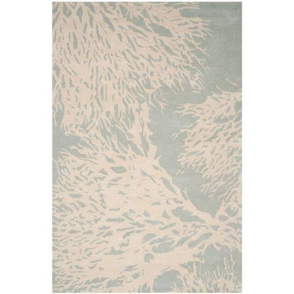 Safavieh Bella Hand Tufted Accent Rug- Grey - Ivory- 2 x 3 ft. - BEL115D-2