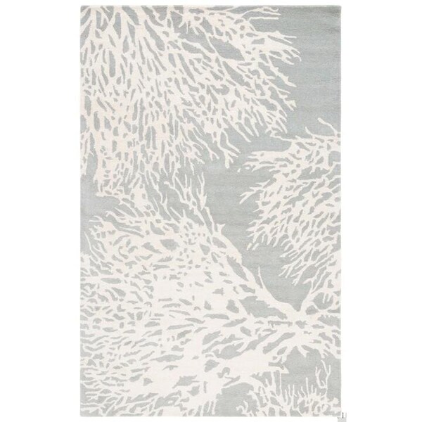 Safavieh Bella Hand Tufted Accent Rug- Grey - Ivory- 2 x 3 ft. - BEL115D-2