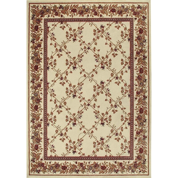 Radici Usa Radici 1590-2002-IVORY 5 ft.5 x 7 ft.7 Como Rug - Ivory - 1590/2002/IVORY