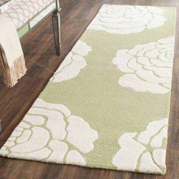 Safavieh 2 ft.-6 in. x 8 ft. Cambridge Hand Tufted Runner RugLime & Ivory - CAM782N-28
