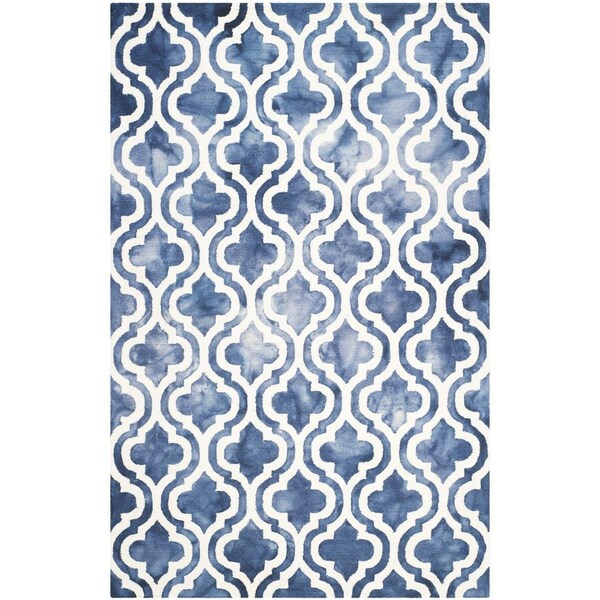 Safavieh Dip Dye Hand Tufted Accent Rug, Navy and Ivory - 2 x 3 ft. - DDY537N-2