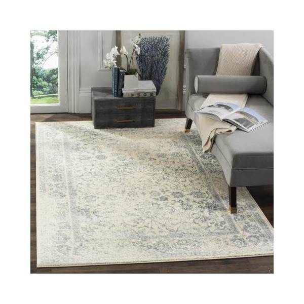 Safavieh Adirondack Runner Rug, Ivory and Slate - 2 ft.-6 in. x 14 ft. - ADR109S-214
