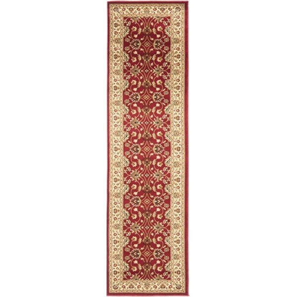 Safavieh 2 ft. 3 in. x 8 ft. Runner Lyndhurst Red and Ivory Traditional Rug - LNH553-4012-28