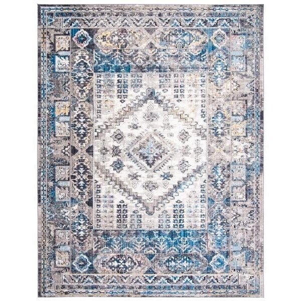 Safavieh 7 x 7 ft. Bristol Global Square Area RugCream & Grey - BTL363A-7SQ