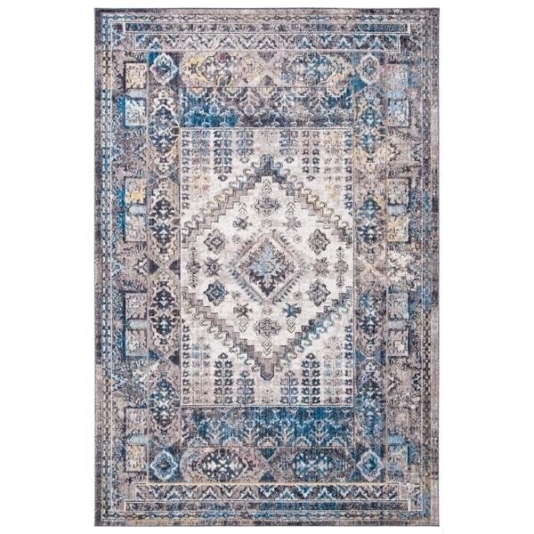 Safavieh 7 x 7 ft. Bristol Global Square Area RugCream & Grey - BTL363A-7SQ
